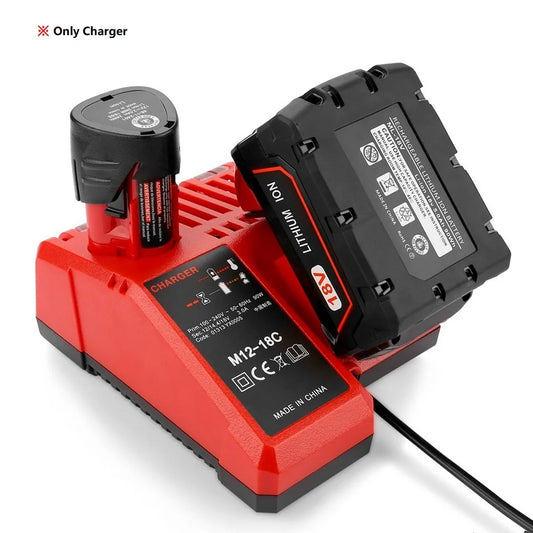 Battery Charger Rapid Replacement for Milwaukee 12V/18V