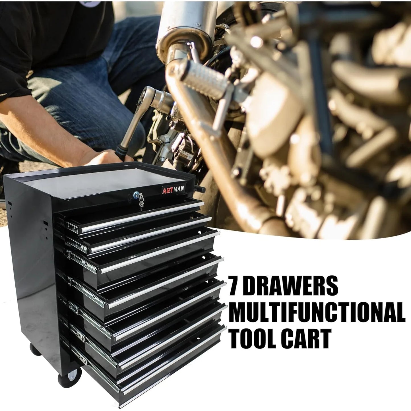 EliteZ 7-Drawer Rolling Tool Box