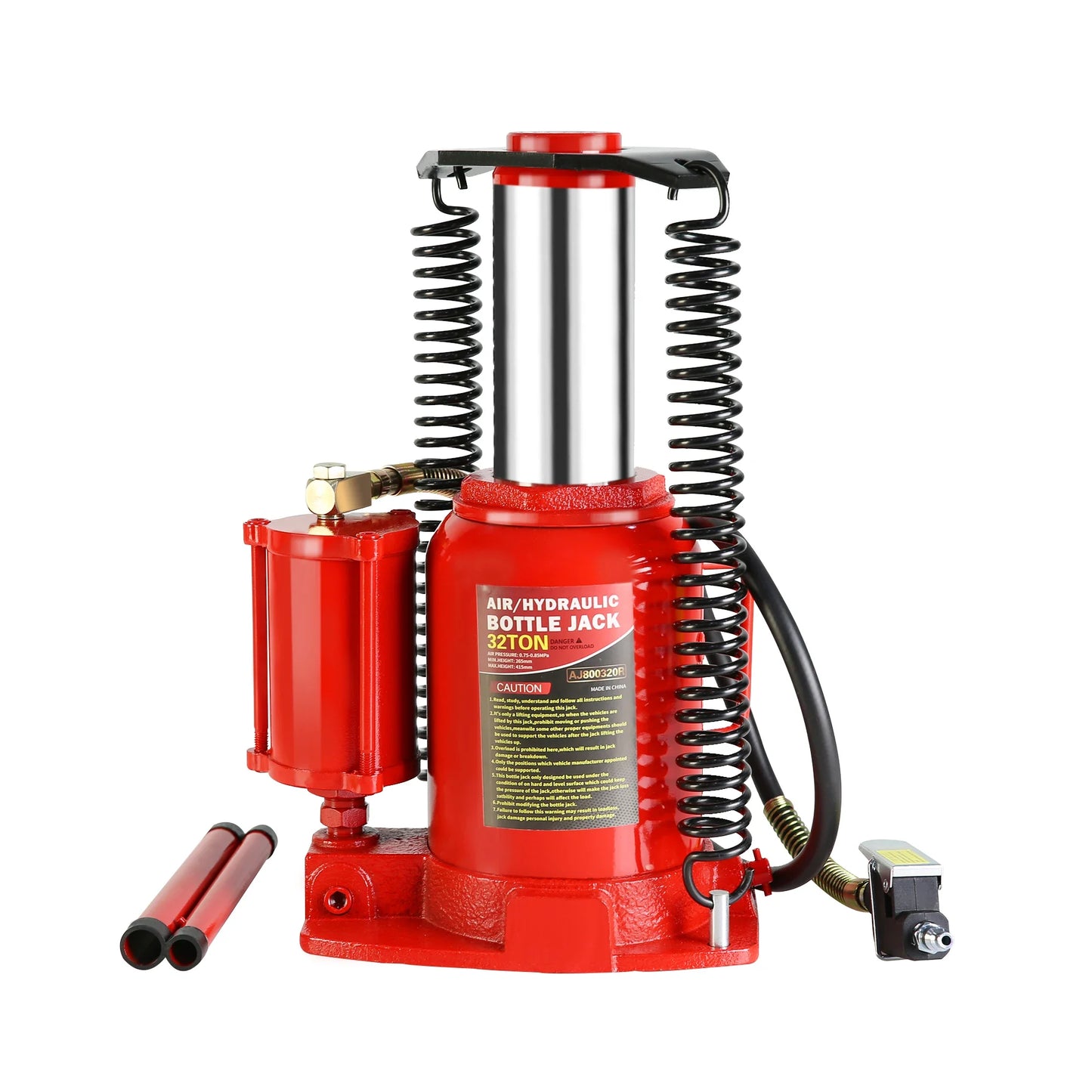 32-Ton Hydraulic Bottle Jack Air-Operated