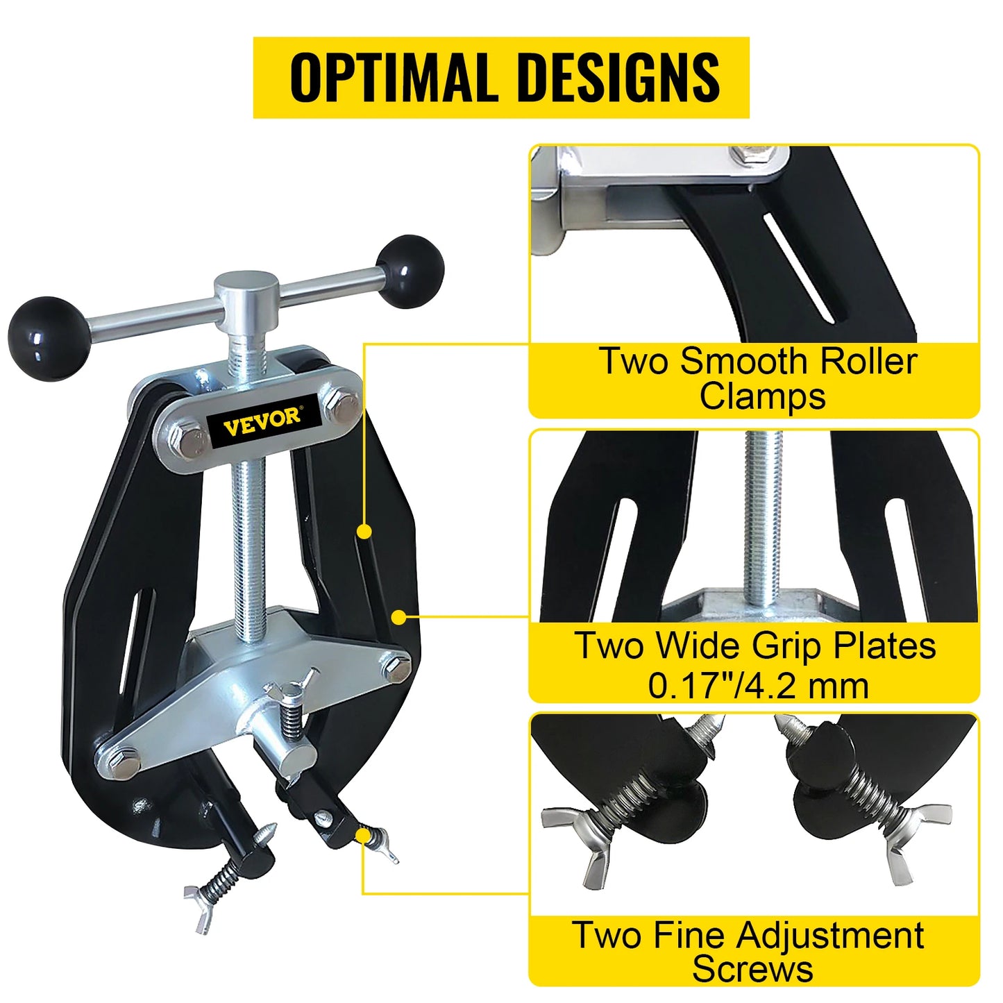 Steel Pipe Clamp 2-6in 5-12in Adjustable