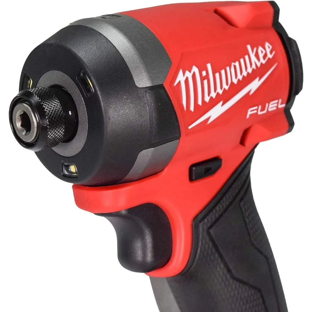 Milwaukee 18V Cordless Brushless 1/4" Hex Impact Driver Kit with (2) 5.0Ah Lithium Ion Batteries