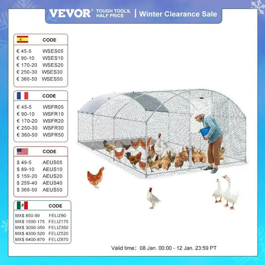 Large Metal Chicken Coop