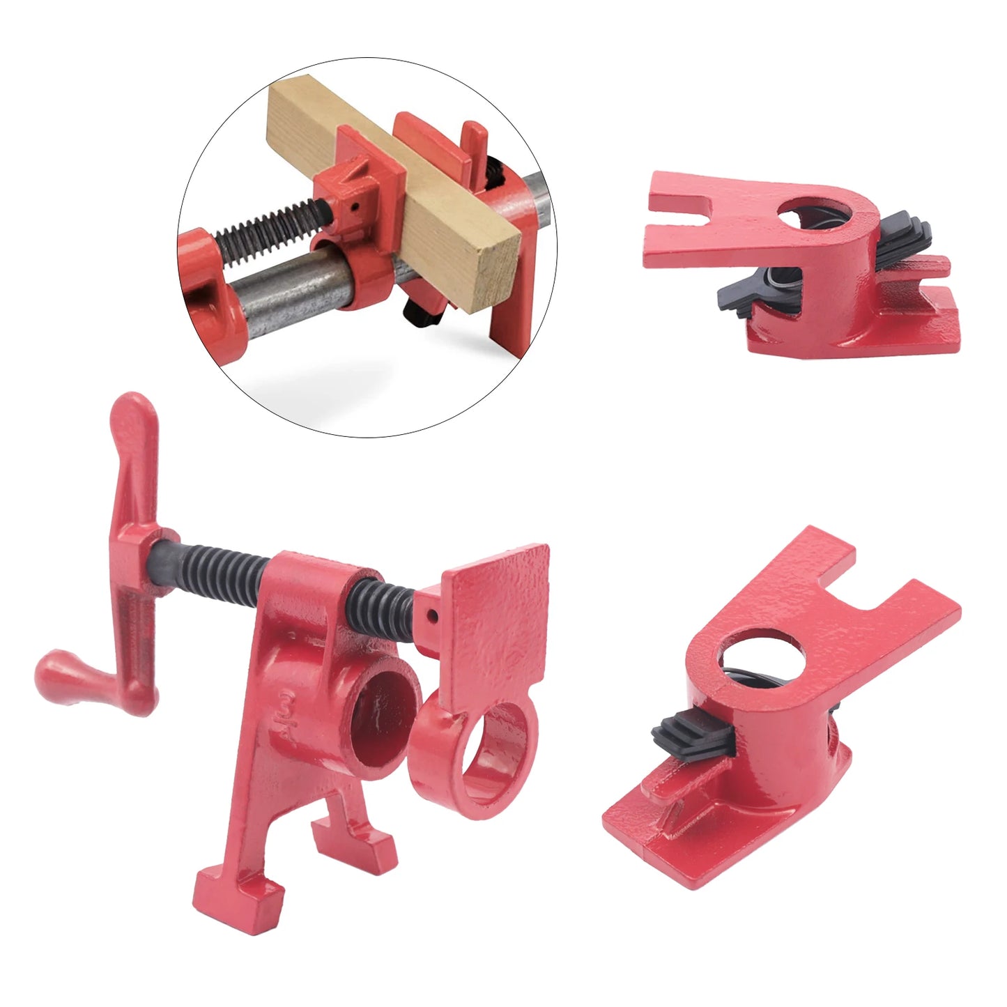 3/4" Pipe Clamp Set 4 Pack