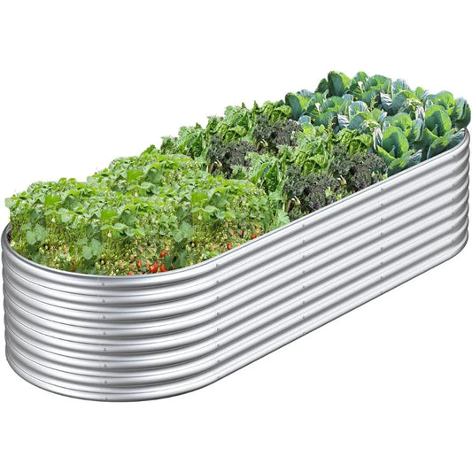 Galvanized Metal Raised Garden Bed for Vegetables