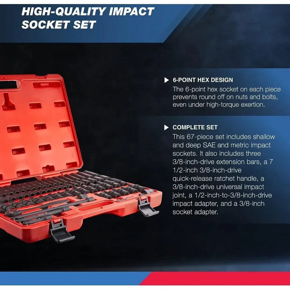 3/8” Impact Socket Set