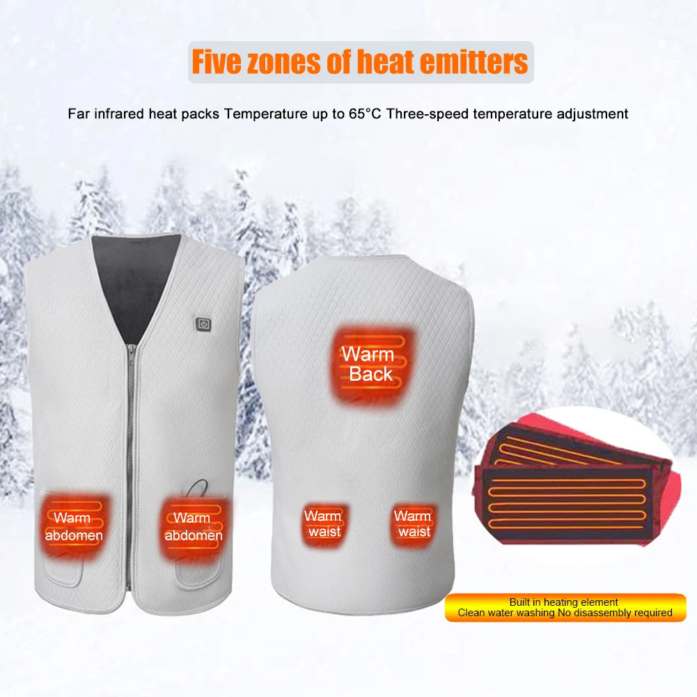 Men Women Heated Vest USB