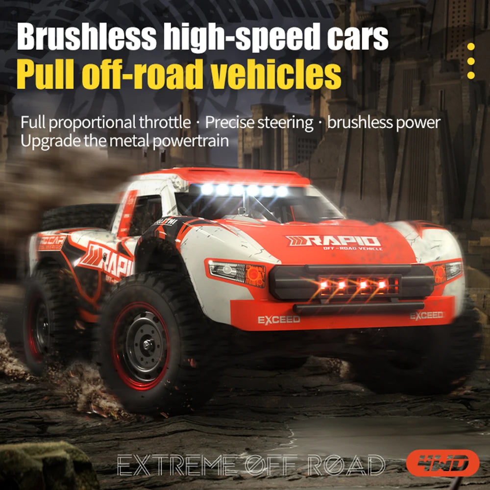 4WD RC Car With Light Brushless Motor Remote Control