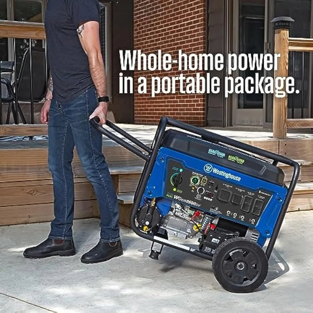 Dual Fuel Home Backup Portable Generator, Electric Start