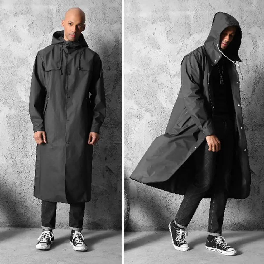 Adult EVA Waterproof Hooded Raincoat