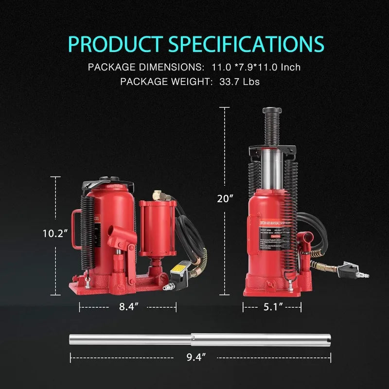 Pneumatic Air Hydraulic Bottle Jack