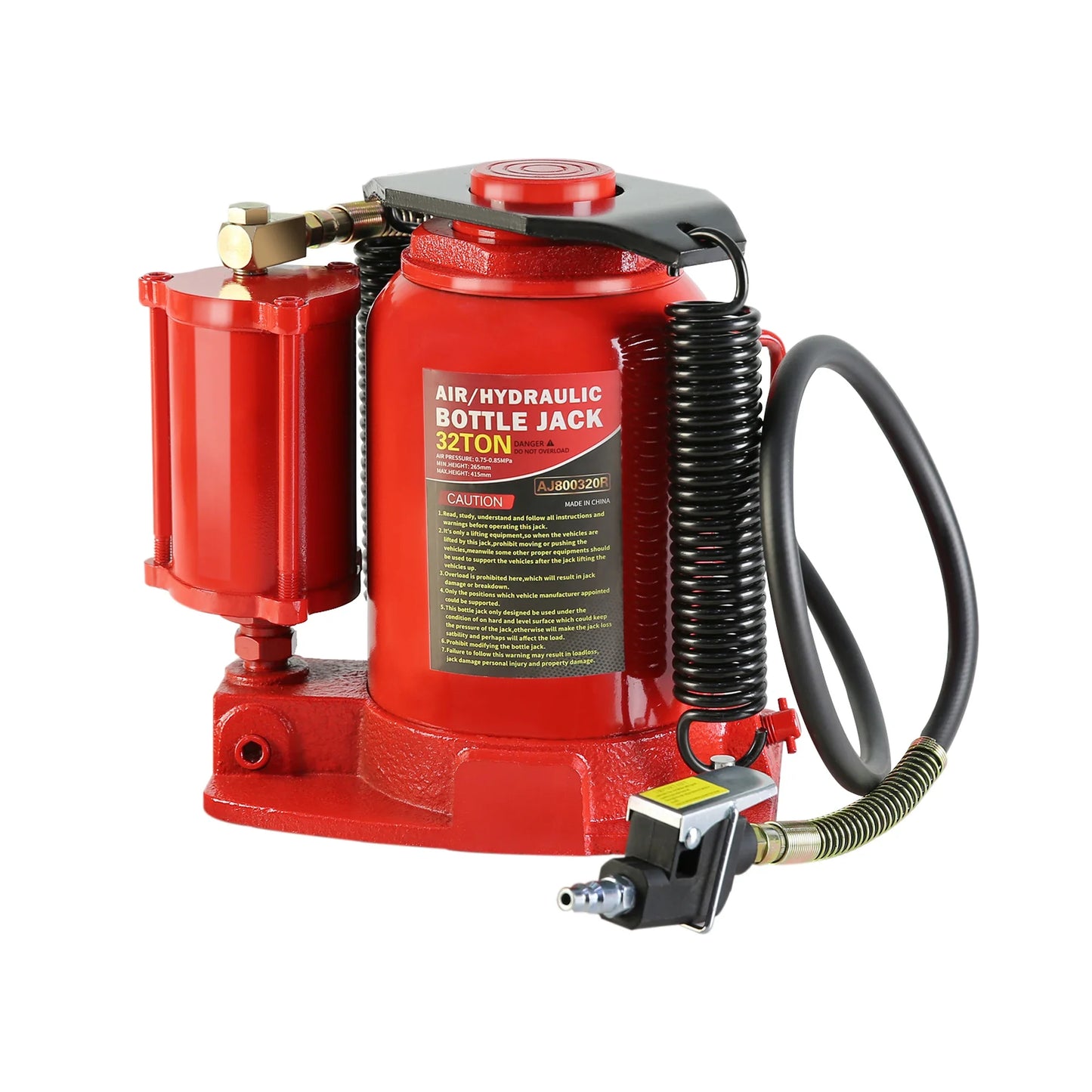 32-Ton Hydraulic Bottle Jack Air-Operated