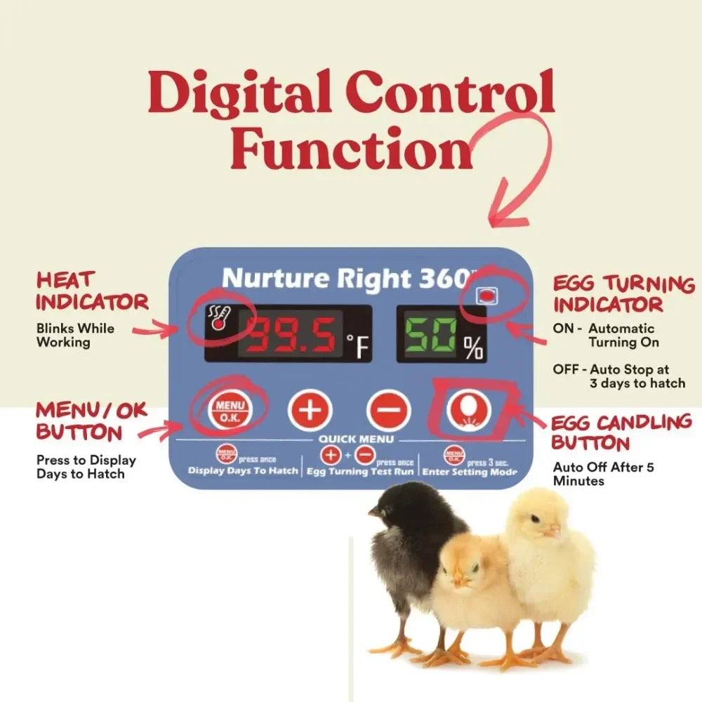 Manna Pro Egg Incubator Holds 22 Eggs