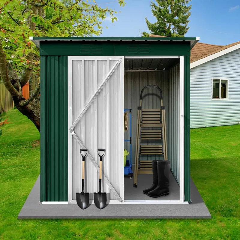 Outdoor Storage Shed with Door & Lock