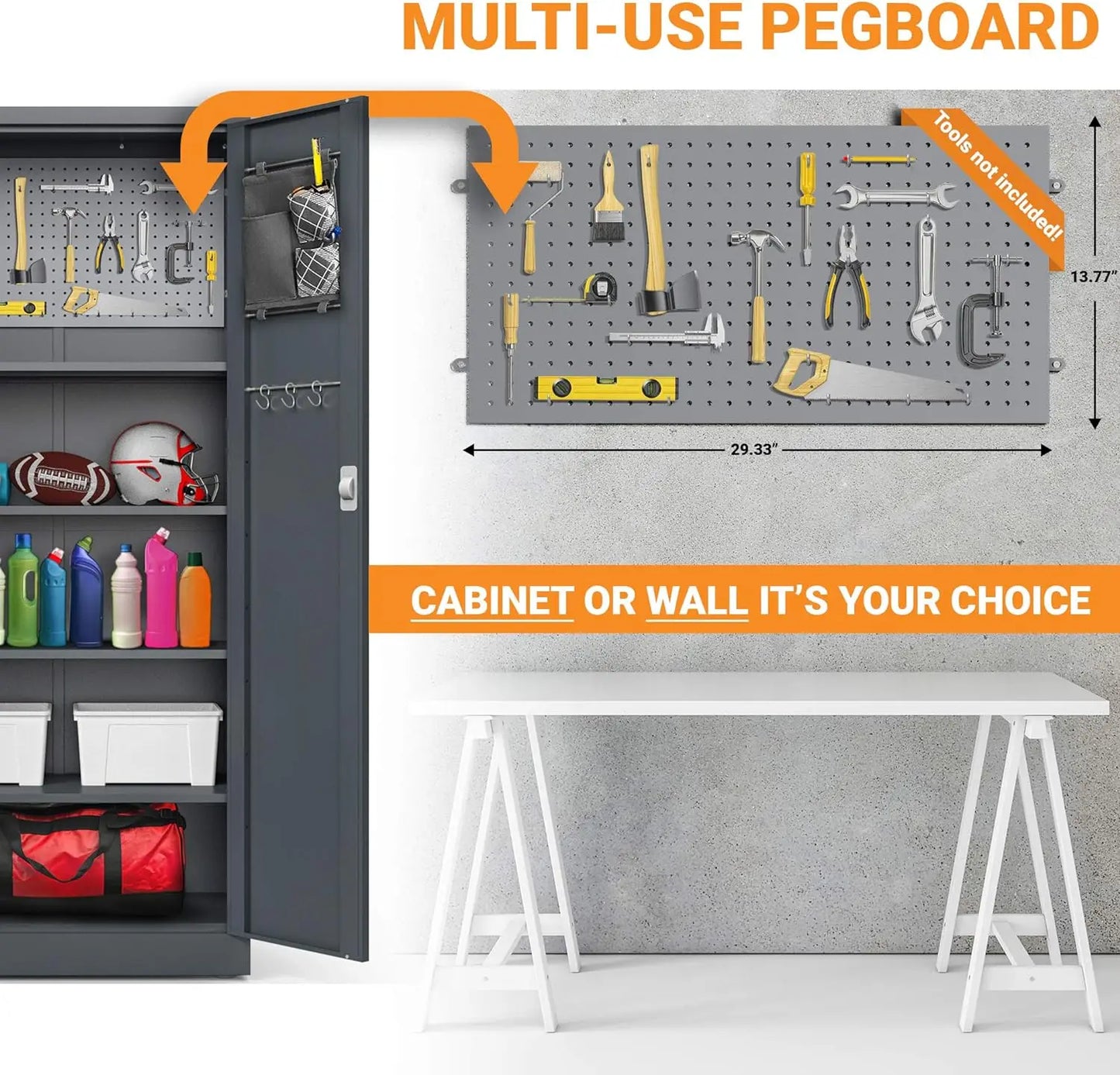 Garage Storage Cabinet with Doors