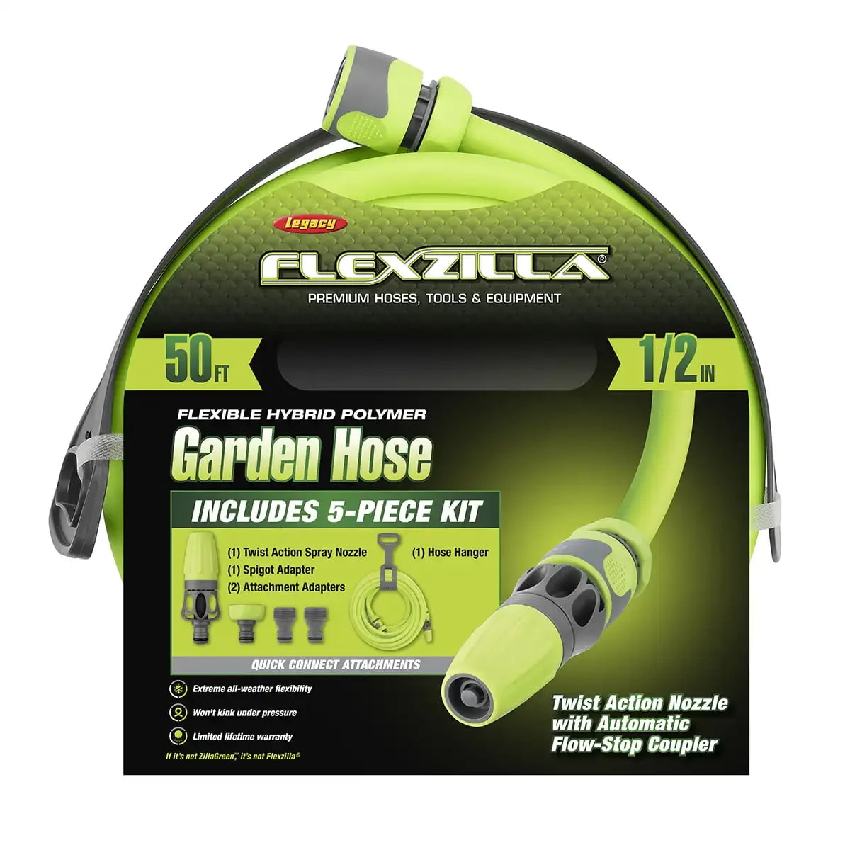 Flexzilla® Garden Hose Kit with Quick Connect Attachments