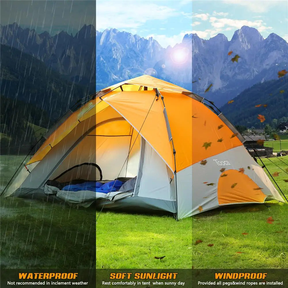 4 Person Automatic Camping Tent