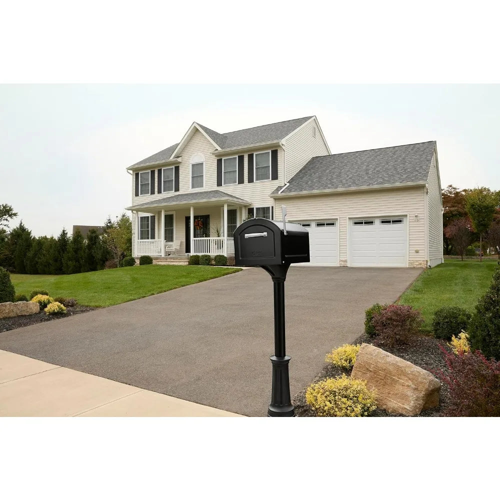 Postmount Mailbox, XL, Black，