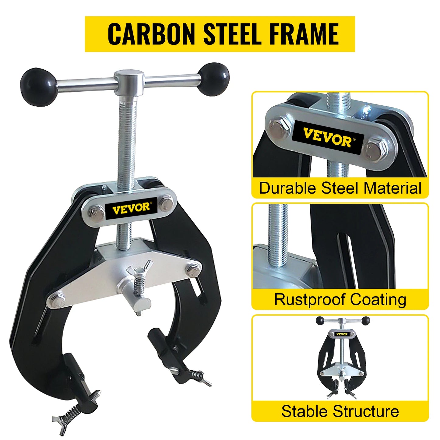 Steel Pipe Clamp 2-6in 5-12in Adjustable