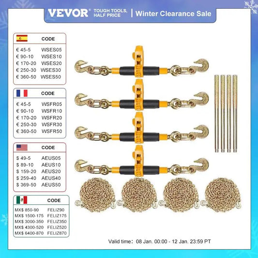 7100 lbs Ratchet Chain Binder Heavy Duty