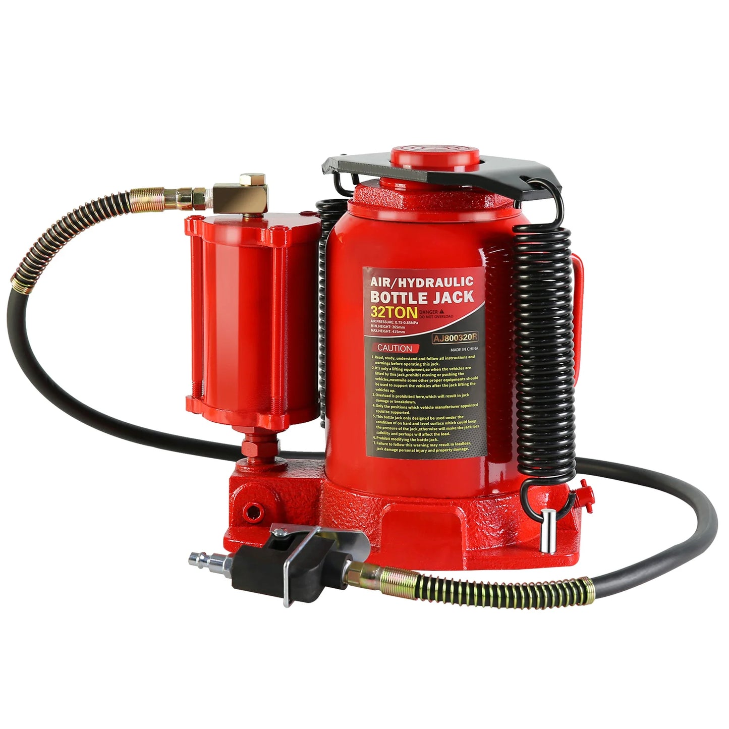 32-Ton Hydraulic Bottle Jack Air-Operated